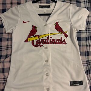 Nike White and Red Cardinals Jersey